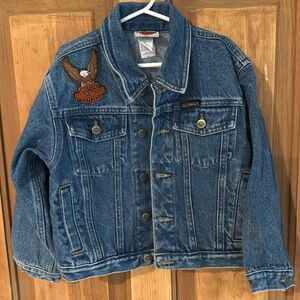 Vintage Harley Davidson kids denim jacket excellent condition